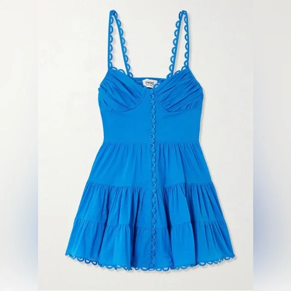 CHARO RUIZ
Angy tiered embroidered cotton-blend mini corset dress - Picture 3 of 5